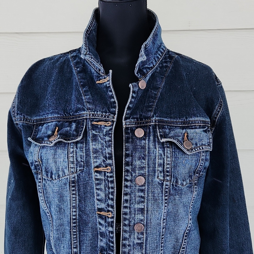VTG Hard Rock Café Puerto Vallarta Collectible Distressed Jean Jacket (L) - Picture 3 of 11